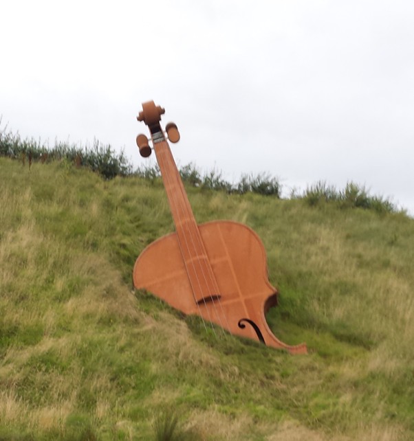 Fiddle Monument outside Longford Town